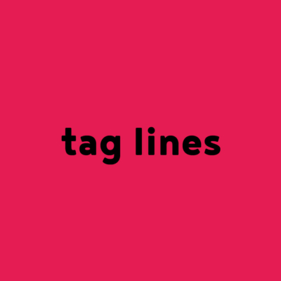 Tag lines